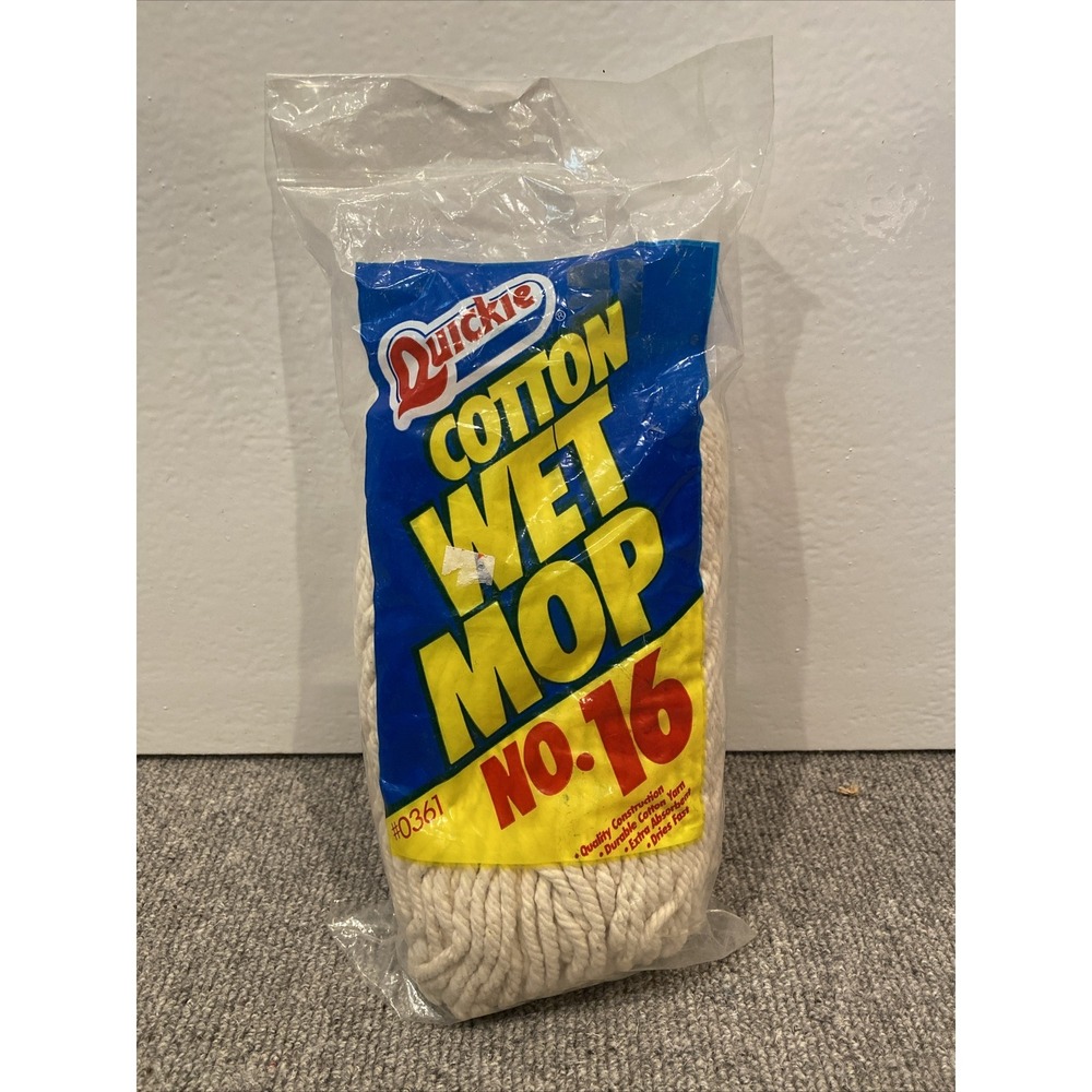 NIP Quickie Cotton Super Scrubber Wet Mop Refill‎ 0361